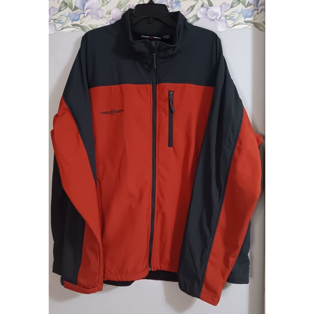 Free Tech 2xl Grey Rust Outdoor Softshell Zip Cas… - image 1